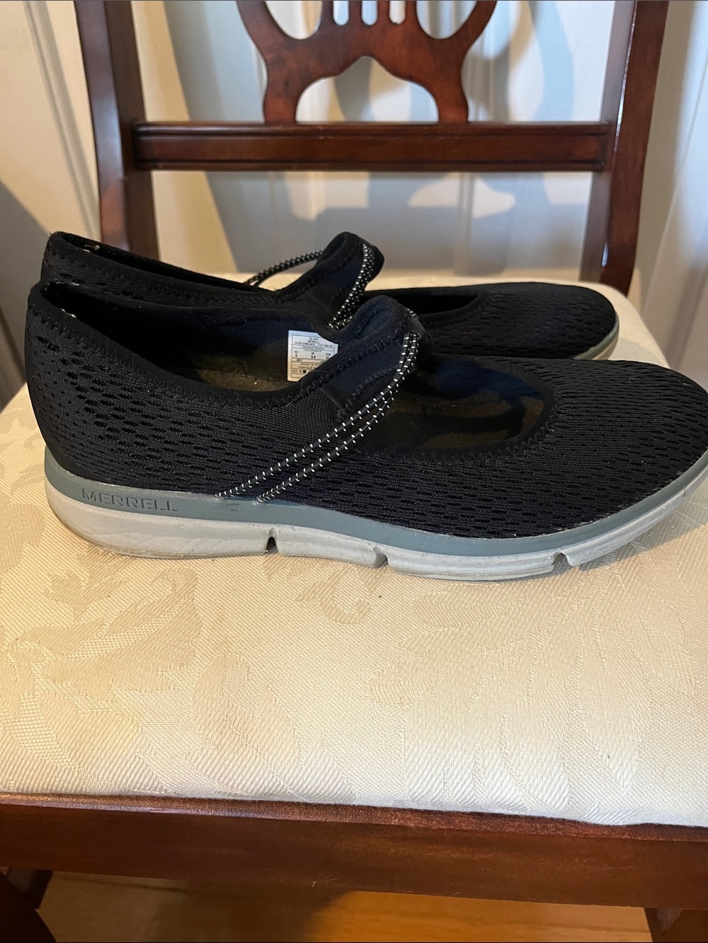 Merrell Encore Breeze Mary Jane Black Mesh Walking Shoes Women’s Size 8